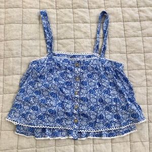 Free People Floral Tank